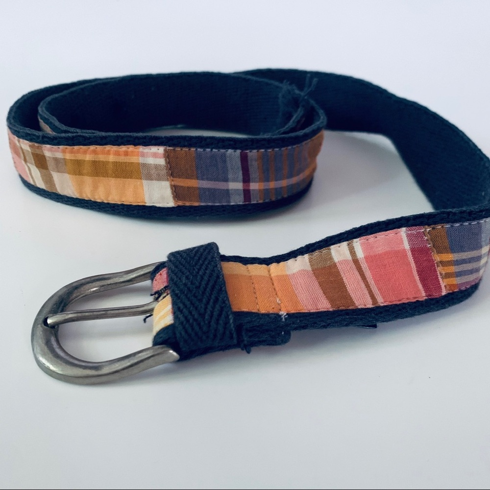 Plaid cloth belt